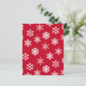 スノーフレーク赤と白スクラップブック紙 (スタンド正面)