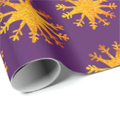 スノーフレーク金ゴールドスンズ ラッピングペーパー (ロールコーナー)