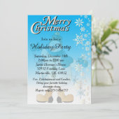 スノーフレーク雪だるま 招待状 (スタンド正面)