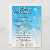 スノーフレーク雪だるま 招待状 (正面)