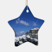 スノーフレーク額縁装飾 セラミックオーナメント (右)