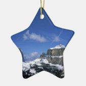 スノーフレーク額縁装飾 セラミックオーナメント (左)