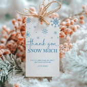 スノーフレーク1歳の誕生日の冬ありがとう ギフトタグ
