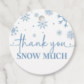 スノーフレーク1歳の誕生日の冬ありがとう フェイバータグ (正面)
