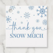 スノーフレーク1歳の誕生日の冬ありがとう フェイバータグ (正面)