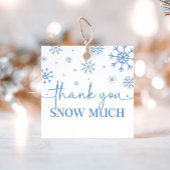スノーフレーク1歳の誕生日の冬ありがとう フェイバータグ