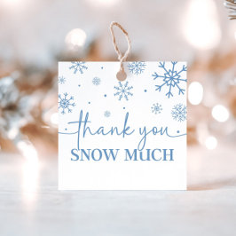 スノーフレーク1歳の誕生日の冬ありがとう フェイバータグ