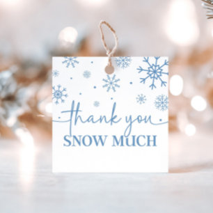 スノーフレーク1歳の誕生日の冬ありがとう フェイバータグ