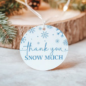 スノーフレーク1歳の誕生日の冬ありがとう フェイバータグ