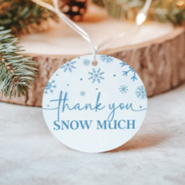 スノーフレーク1歳の誕生日の冬ありがとう フェイバータグ