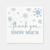 スノーフレーク1stバースデーウィンター紙 スタンダードカクテルナプキン (正面)