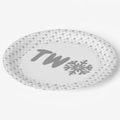 スノーフレーク2回目の誕生日 ペーパープレート (アングル)