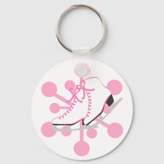 スノーフレーク・アイススケート キーホルダー (正面)