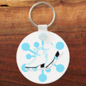 スノーフレーク・アイススケート キーホルダー (正面)