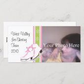 スノーフレーク アイススケート シーズンカード (正面/裏面)