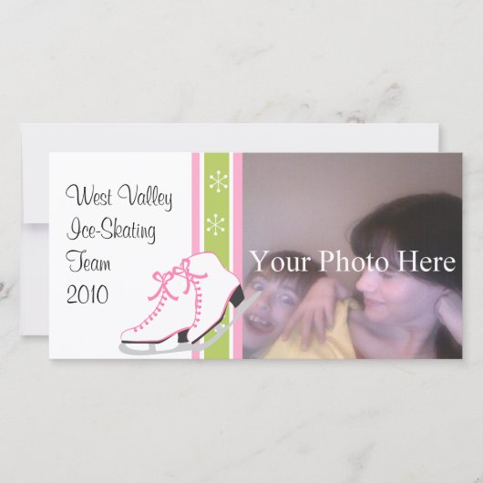 スノーフレーク アイススケート シーズンカード (正面)