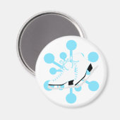 スノーフレーク・アイススケート マグネット (正面/裏面)