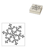 スノーフレーク・アート・スタンプ ラバースタンプ (押印)