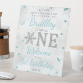 スノーフレーク・ウィンター1st誕生日へようこそ 台座サイン (インサイチュ)