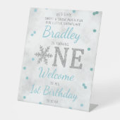 スノーフレーク・ウィンター1st誕生日へようこそ 台座サイン (正面)