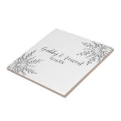 スノーフレーク・ウィンター・ウェディング タイル (側面)