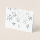 スノーフレーク オーナメント ホイル カード (正面)