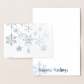 スノーフレーク オーナメント ホイル カード (ディスプレー)