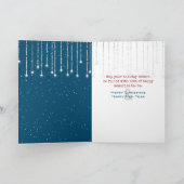 スノーフレーク・カードのクリスマスハスキー カード (内部)