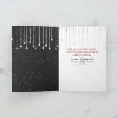 スノーフレーク・カードのクリスマスハスキー カード (内部)