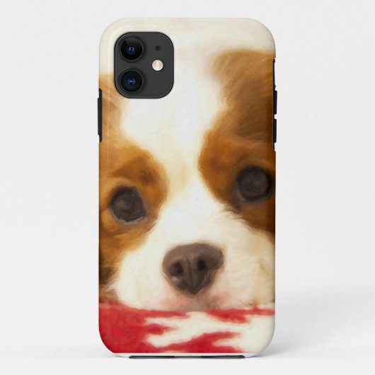 スノーフレーク キャバリア・キング・チャールズ・スパニエル Case-Mate iPhoneケース (裏面)