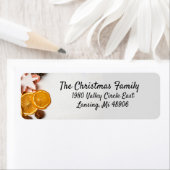 スノーフレーク・クッキー・カッター、フルーツ、ナッツ・アドレス ラベル (インサイチュ)