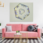 スノーフレーク・クリスタル2 キャンバスプリント (インサイチュ (リビング))