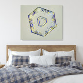 スノーフレーク・クリスタル2 キャンバスプリント (インサイチュ (寝室))