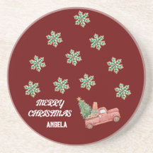 スノーフレーク・クリスマスコースター