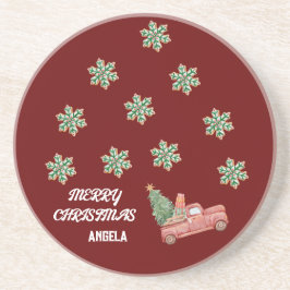 スノーフレーク・クリスマスコースター コースター