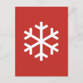 スノーフレーク・クリスマスポストカード ポストカード (正面)