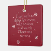 スノーフレーク・クリスマス セラミックオーナメント (左)