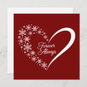 スノーフレーク クリスマス ホリデー スノー フレーク ハート (正面/裏面)