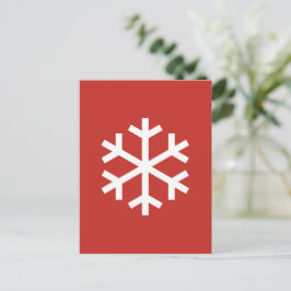 スノーフレーク クリスマス ポストカード