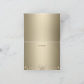 スノーフレーク&クロス金ゴールドバプテスマサンキューカード サンキューカード (内部)