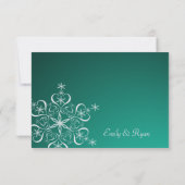 スノーフレーク・グリーン・エレガンス・レスポンス・カード 出欠カード (裏面)