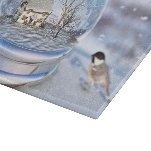 スノーフレーク・グローブ切削板 カッティングボード (角)