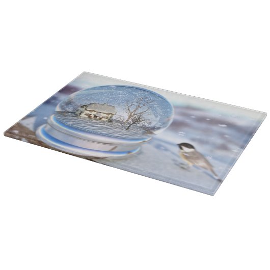 スノーフレーク・グローブ切削板 カッティングボード (角)