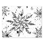 スノーフレーク・ゴム・スタンプ ラバースタンプ (インプリント)