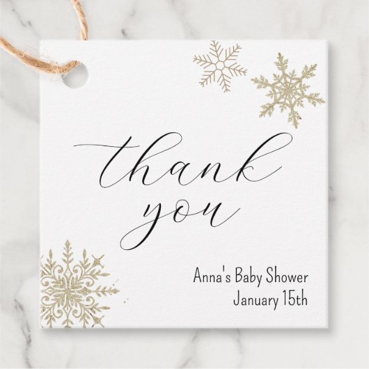 スノーフレーク サンクス フェイバータグ (正面)