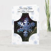 スノーフレーク・シスターと義理の兄弟のクリスマス シーズンカード (正面)