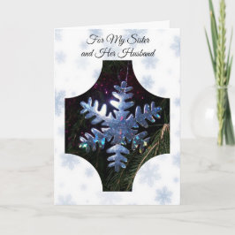 スノーフレーク・シスターと義理の兄弟のクリスマス シーズンカード
