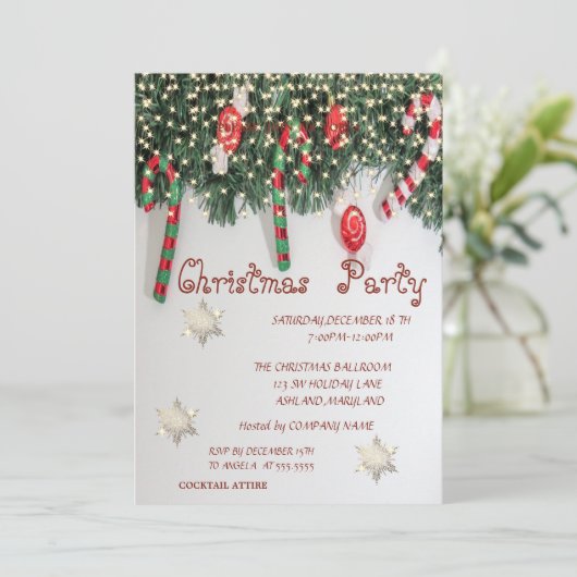 スノーフレーク、スイーツカンパニークリスマスパーティー 招待状 (スタンド正面)