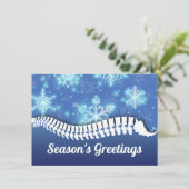 スノーフレーク&スパインカイロプラクティックホリデーカード シーズンカード (スタンド正面)