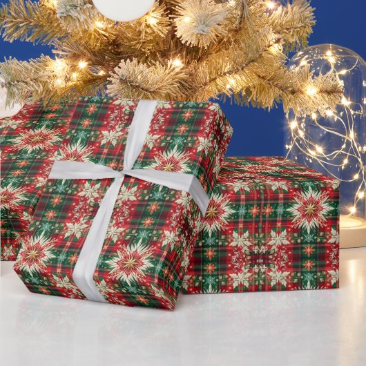 スノーフレーク・スプレンダー ラッピングペーパー (クリスマス)